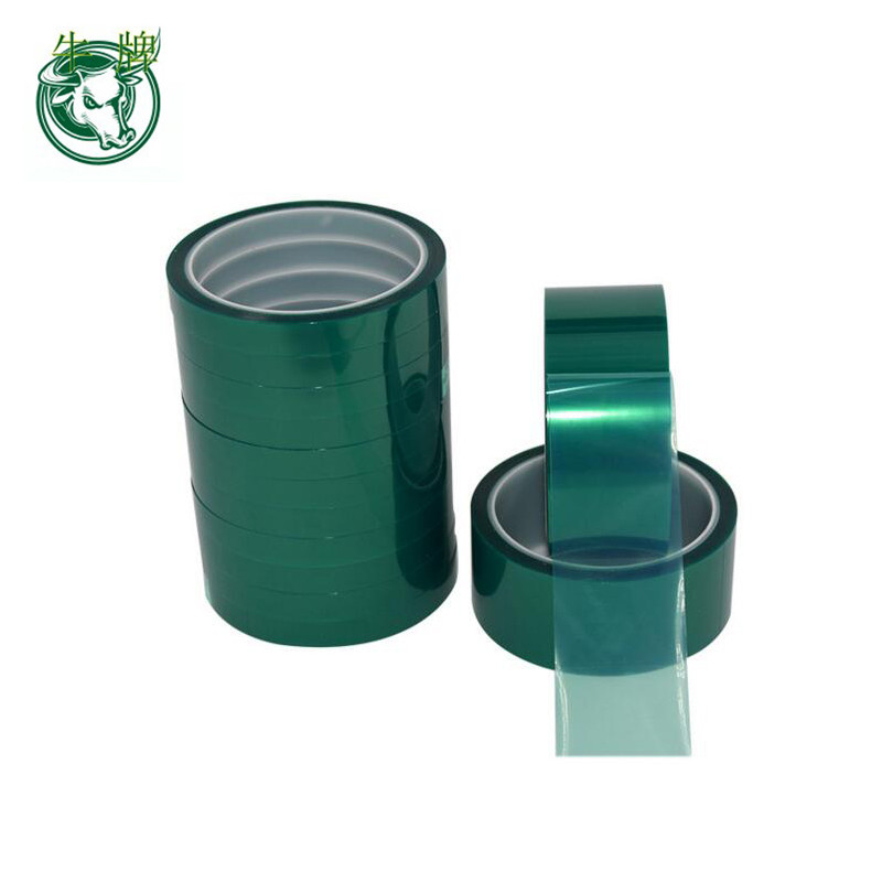 ad alta temperatura autoadesivi pet burocrazia verde con silicone adesivo per 180degrees di protezione dal calore e polvere vernice spray per
